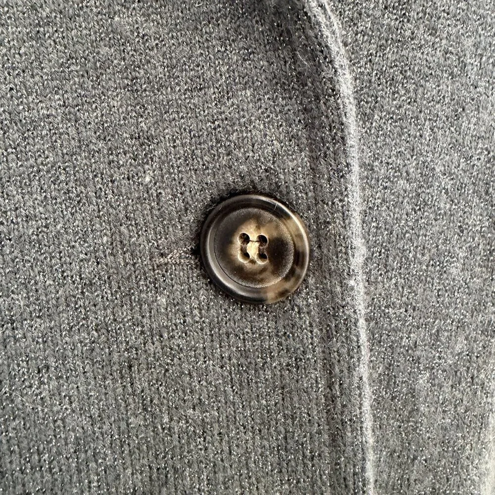 AMINA RUBINACCI Gray Cashmere Blazer Jacket Small - Picture 15 of 16